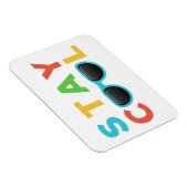 Cool bleibe | Funny Colorful Magnet (Rechte Seite)