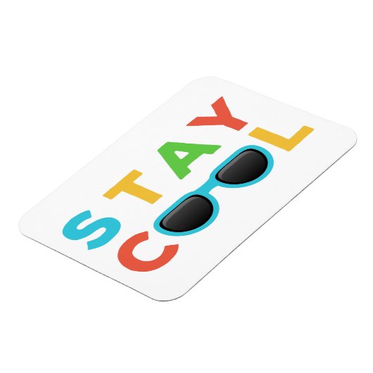 Cool bleibe | Funny Colorful Magnet (Linke Seite)