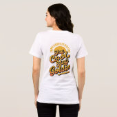 Cool bleibe, Golden - Chill Vibes Statement Bleibe Tri-Blend Shirt (Rückseite voll)