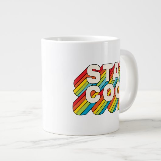 Cool bleibe Jumbo-Tasse (Vorderseite Rechts)