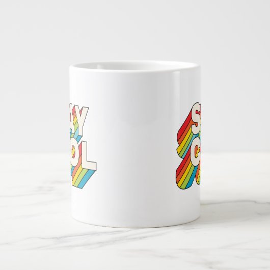 Cool bleibe Jumbo-Tasse (Vorderseite)