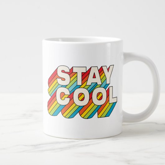 Cool bleibe Jumbo-Tasse (Rechts)