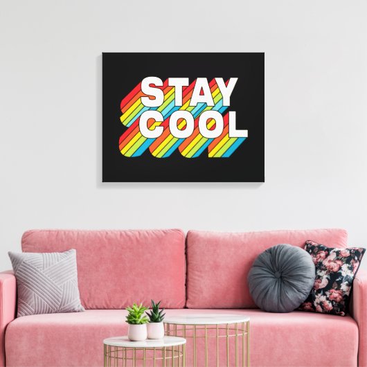 Cool bleibe leinwanddruck (Insitu (Wohnzimmer))