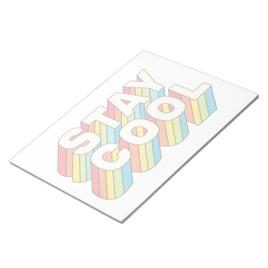 Cool bleibe notizblock (angewinkelt)