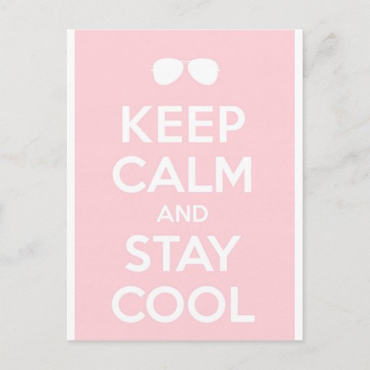 Cool bleibe postkarte (Vorderseite)