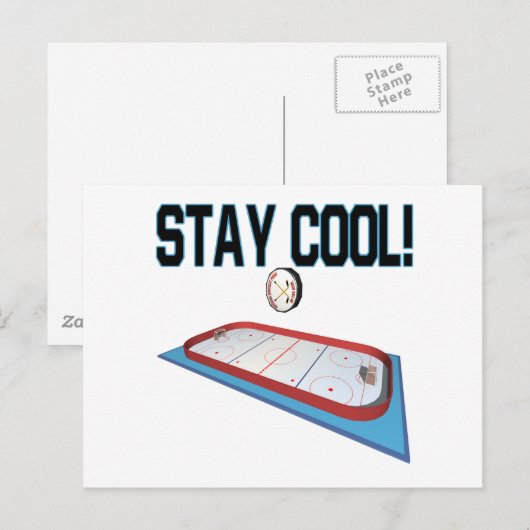 Cool bleibe postkarte (Vorne/Hinten)