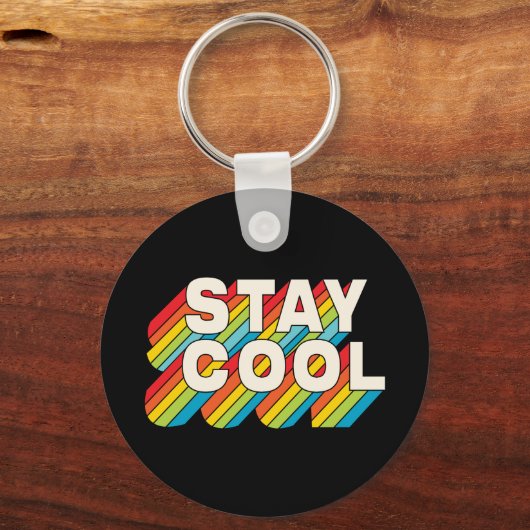 Cool bleibe schlüsselanhänger (Vorderseite)