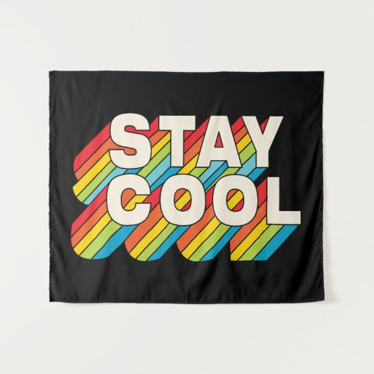 Cool bleibe wandteppich (Vorderseite (Horizontal))