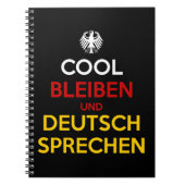Cool bleiben und Deutsch sprechen Notizblock (Vorderseite)