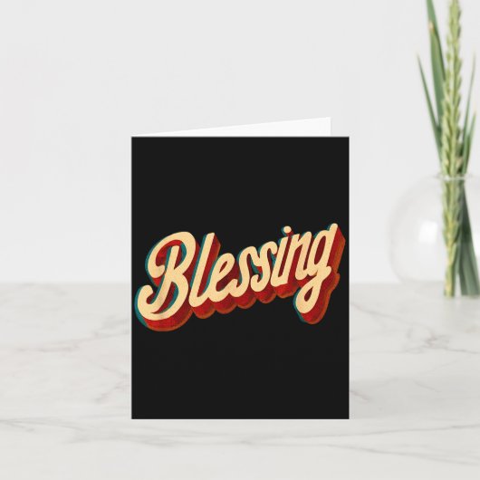 Cool Blessing Emblem For Boys And Girls  Karte (Vorderseite)