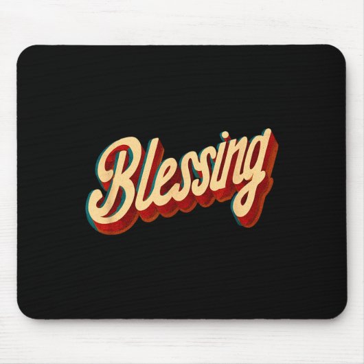 Cool Blessing Emblem For Boys And Girls  Mousepad (Vorne)