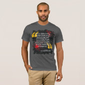 Cool Blood Spatter Your Crime Book Quote T-Shirt (Vorne ganz)