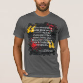 Cool Blood Spatter Your Crime Book Quote T-Shirt (Vorderseite)