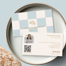Cool Blue Bakery Croissant QR Foto