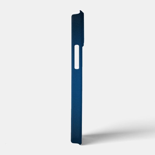 Cool Blue-Black Grainy Vignette Case-Mate iPhone Hülle (Rückseite / Rechts)