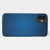 Cool Blue-Black Grainy Vignette Case-Mate iPhone Hülle (Rückseite (Horizontal))