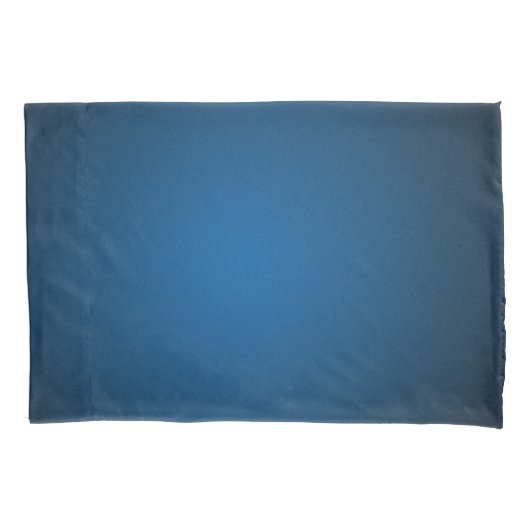 Cool Blue-Black Grainy Vignette Kissenbezug (Vorderseite)