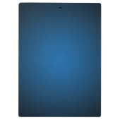 Cool Blue-Black Grainy Vignette Klemmbrett (Rückseite)