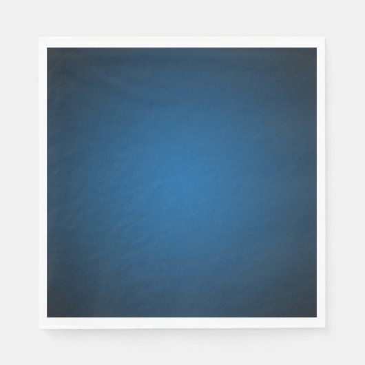 Cool Blue-Black Grainy Vignette Serviette (Vorderseite)