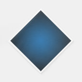 Cool Blue-Black Grainy Vignette Serviette (Ecke)