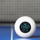 Cool Blue & Black World Best Vater Vathers Day Tischtennisball (Netto)