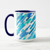 Cool Blue Blue Aquamarin Marine Tasse (Links)