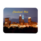 Cool Blue Cleveland Ohio Magnet (Horizontal)