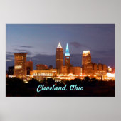 Cool Blue Cleveland Ohio Poster (Vorne)