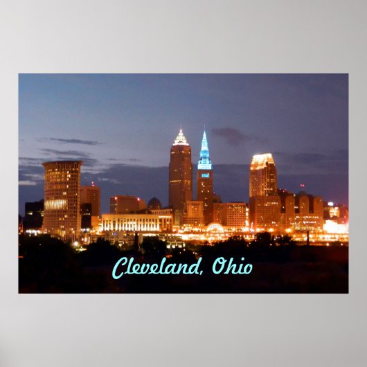 Cool Blue Cleveland Ohio Poster (Vorne)