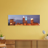 Cool Blue Cleveland Wrapped Canvas Print Leinwanddruck (Insitu (Wohnzimmer))