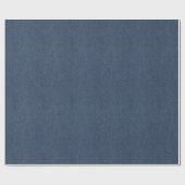 Cool Blue Denim Jeans Wrapping Paper Geschenkpapier (Flach)