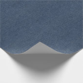Cool Blue Denim Jeans Wrapping Paper Geschenkpapier (Ecke)
