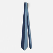 Cool Blue Denim Print Neck Tie Krawatte (Vorderseite)