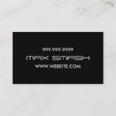 Cool Blue DJ Music Business Card Visitenkarte (Rückseite)