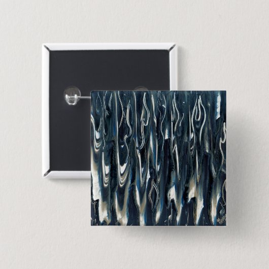 Cool Blue Flame Button (Vorne & Hinten)