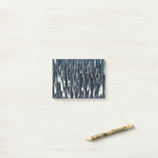 Cool Blue Flame Post-it Klebezettel (Auf Schreibtisch)