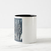 Cool Blue Flame Zweifarbige Tasse (Mittel)