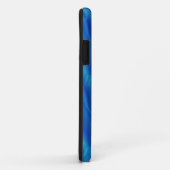 Cool Blue Fraktal iPhone Case (Hinten/Rechts)