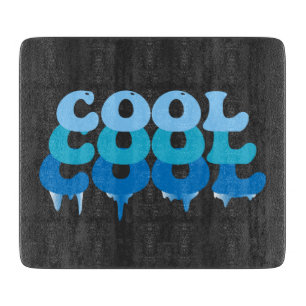 Cool Blue Funny Schneidebrett