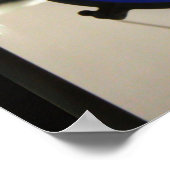 Cool Blue Glasses Poster (Ecke)