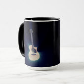 Cool Blue Glows Gitarre Tasse (Vorderseite Links)