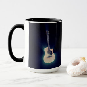Cool Blue Glows Gitarre Tasse