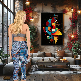 Cool Blue Graffiti Art - Dynamisches Kunstdesign Capri Leggings