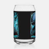 Cool Blue Howling Wolf Moon Pine Forest Dosenglas (Links)