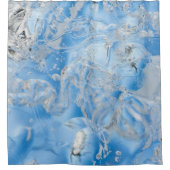 Cool Blue Iceberg Duschvorhang (Vorderseite)