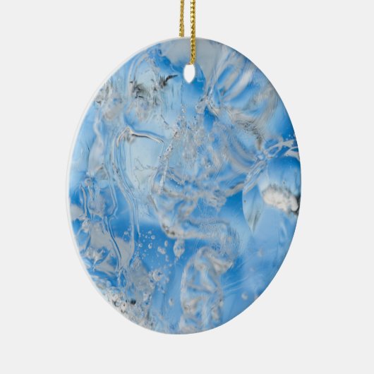 Cool Blue Iceberg Keramik Ornament (Rechts)