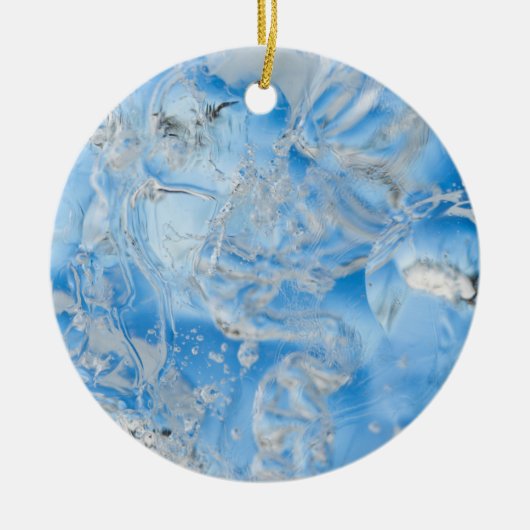 Cool Blue Iceberg Keramik Ornament (Vorne)