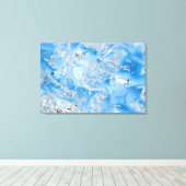 Cool Blue Iceberg Leinwanddruck (Insitu (Holzboden))