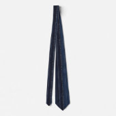Cool Blue Jean Stripe Neck Tie Krawatte (Rückseite)