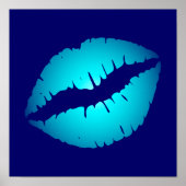 Cool Blue Kiss Poster (Vorne)